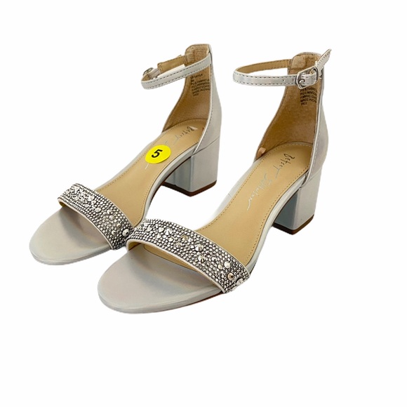 Betsey Johnson Shoes - NWOB Betsey Johnson Silver Block Heel Sandal